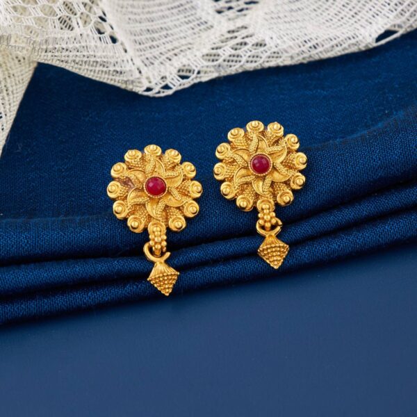Elegant Ethnic Gold Earrings for Women